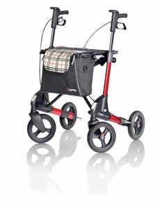 Rollator Troja 2G Standaard Medium - grijs of wijnrood (4-wiel)